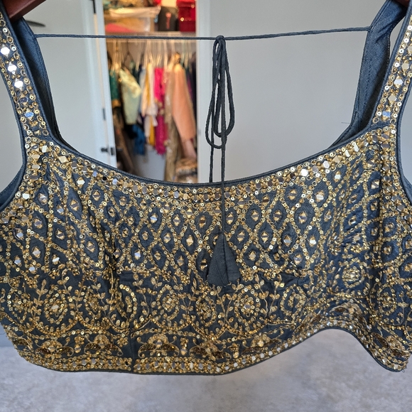 Lengha ombre blue size 42 xlarge - Picture 3 of 4